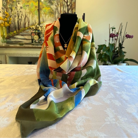 Limited Collaboration Louis Vuitton James Rosenquist Silk Scarf - Picture 6 of 8